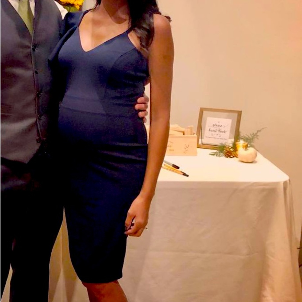 Blue MIDI dress